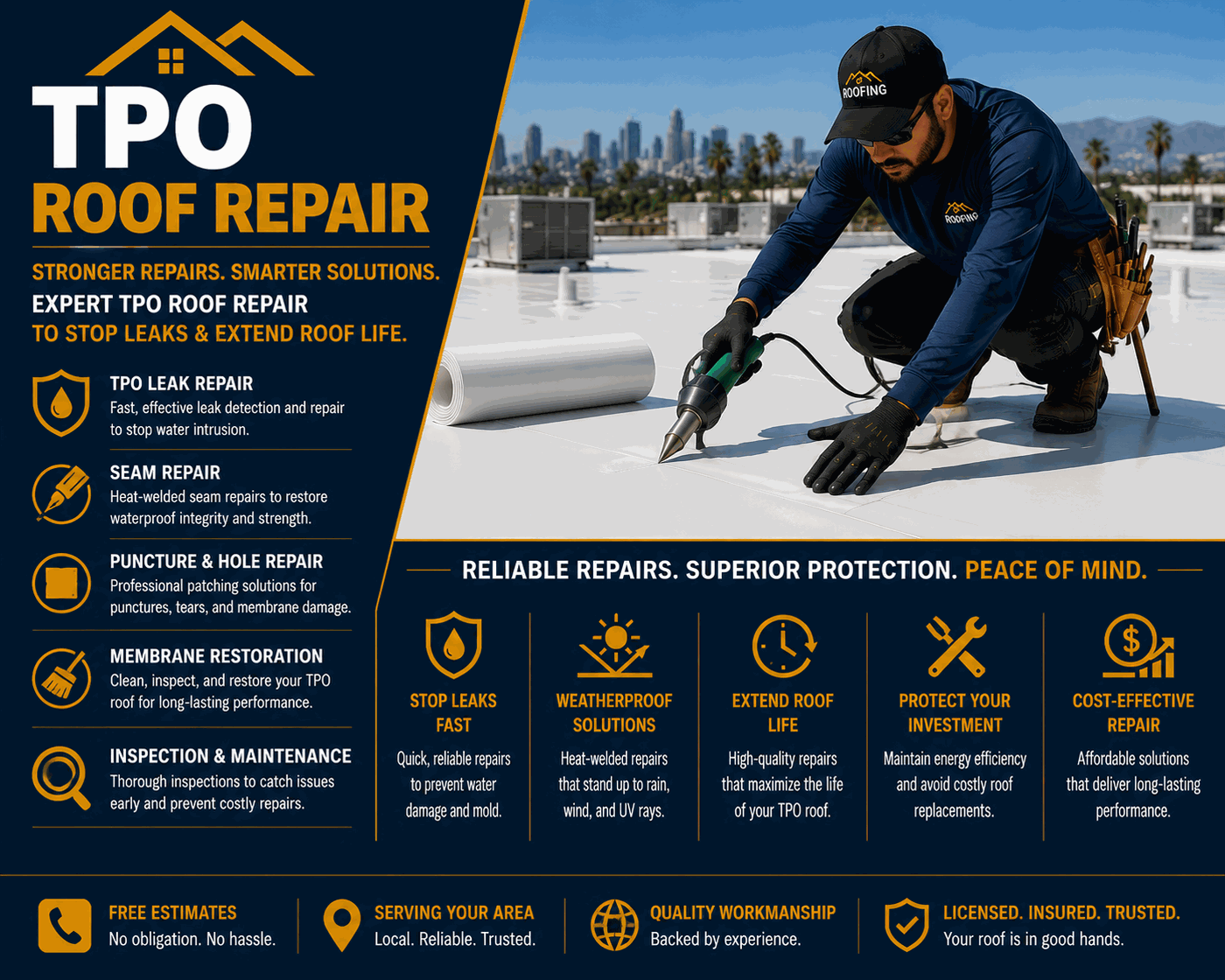 Santa Monica TPO Roof Repair